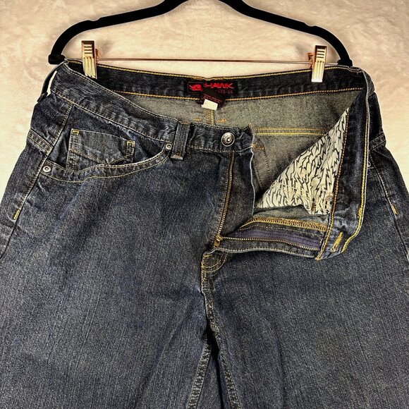 Y2K Hawk Men’s Jeans 36x34 Classic Straight Fit Blue VTG Denim Workcore - Picture 3 of 9